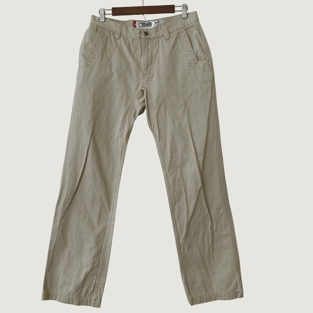 Mountain Khakis Teton Twill Pant Men's 31x31 Khaki Gusset Cotton Slim Fit Chinos